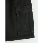 Siyah Regular Fit Erkek Jean Şort