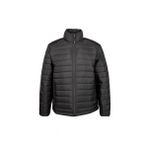 Siyah Regular Fit Hakim Yaka Şişme Mont | S