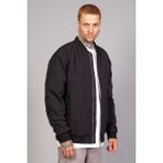 Siyah Regular Fit /krinkıl Kumaş Içi Kapitone Pilot Erkek Ceket (Ilkbahar-Sonbahar-Kış)