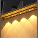 Siyah Renk 4 Led 50 Cm Hareket Sensörlü Led Işık Tezgah Altı Ofis Ev Led Lamba