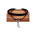 Siyah Renk Kadife Deri Round Ikili Kedi Choker Kolye TYC00483970753