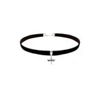 Siyah Renk Kadife Kadın Yusufcuk Choker Kolye BS-BRKD-8694546