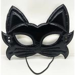 Siyah Renk Kumaş Malzemeden Imal Eva Kedi Maskesi 19X15 cm (4887)