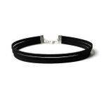 Siyah Renk Süet Kadın Choker Kolye