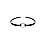 Siyah Renk Süet Kadın Round Choker Kolye BS3430-1
