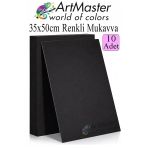 Siyah Renkli Mukavva 35X50 Cm 10 Adet 1 Paket Renkli Sert Karton 1.0 Mm Anasınıfı Hobi Etkinlik Okul Öncesi Elişi