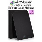 Siyah Renkli Mukavva 50X70 Cm 10 Adet 1 Paket Renkli Sert Karton 1.0 Mm Anasınıfı Hobi Etkinlik Okul Öncesi Elişi