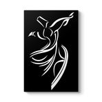 Siyah Semazen Tablosu 40 x 60