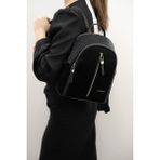 Siyah Silver & Polo Kadın Sırt Çantası SP901 Seyahat ve İş Kullanımı İçin Ergonomik Tasarım