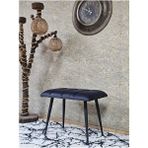 Siyah Sivriltmel Ayaklı 60 cm Puf Bench - Puf - Bench - Oturak - Mutfak Oturağı - Antre Oturağı Füme Renk 60 x 40 Boyut/ebat - Çok Renkli