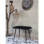Siyah Sivriltmel Ayaklı 60 cm Puf Bench - Puf - Bench - Oturak - Mutfak Oturağı - Antre Oturağı Siyah Renk 60 x 40 Boyut/ebat - Çok Renkli