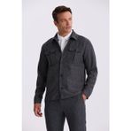 Siyah Slim Fit Bebe Yaka Cepli Spor Takım Elbise