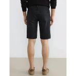 Siyah Slim Fit Erkek Jean Şort