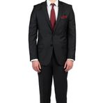 Siyah Slim Fit Mono Yaka Takım Elbise
