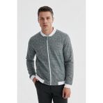 Siyah Slim Fit Pamuklu Kolej Mevsimlik Mont