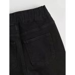 Siyah Slim Mom Kadın Jean Pantolon