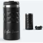 Siyah Spor Paslanmaz Çelik Termos 300 ml