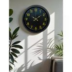 Siyah Standart 40 Cm Metal Dekoratif Duvar Saati