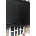 Siyah Stor Perde Etek Dilimli STB-5322