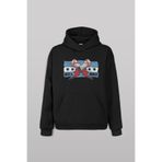 Siyah Sweat Eldiven Blue Flag CM Punk Mavi Bayrak Fitness Spor Sweet Kapüşonlu Hoodie Siyah