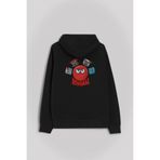 Siyah Sweat Red Ball 4 Redball Kırmızı Top Ön ve Arka Baskılı Sweatshirt Unisex Kapüşonlu Hoodie Siyah