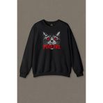 Siyah Sweatshirt Black Cat Purr Evil Kara Kedi Unisex Baskılı Sweat Siyah