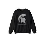 Siyah Sweatshirt Moaon Aabe Spartan 300 Spartalı Kask Savaşçı Baskılı Unisex Sweat Siyah