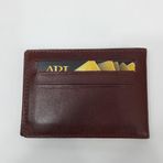Siyah Taba Kahve Kırmızı Renkte Arkası Kart Bölmeli Dikey Model Hakiki Deri Kartlık