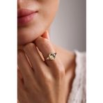 Siyah Taşlı Burç Horoscope Heritage Yüzük