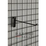 Siyah Tel Pano Kancası 30 cm - Askı Kanca Raf Askısı Raf Aksesuar Tel Askı Çorap Kancası (25)