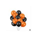 Siyah - Turuncu Metalik Balon 50 Adet