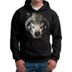 Siyah Unisex Kurt Hoodie Kurt Model Kapüşonlu Sweatshirt