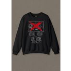 Siyah Unisex Sweatshirt Bam Bam Bam Taktik Maktik Yok Futbol Maç Spor Baskılı Sweat