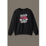 Siyah Unisex Sweatshirt Black Pink BlackPink Kaset Müzik Güney Kore Baskılı Sweat