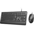 Siyah USB Kablo Bağlantılı Klavye ve Mouse Set, Tekli Fiyatli - Ahşap - Seçenek 1