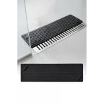 Siyah Uzun Silikon Gider Kapağı Koku Önleyici Banyo Mutfak Balkon Lavabo Gider Kapatıcı 37X11 Cm