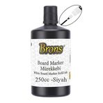 Siyah Yazı Tahta Kalem Mürekkebi 250ml 1 Adet Brons Tahta Kalemi Mürekkebi Kolay Silinebilir 250gr Okul Sınıf Öğrenci