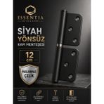 Siyah Yönsüz Kapı Menteşesi 12 cm – Paslanmaz Çelik, Sessiz ve Dayanıklı Iç Oda Kapı Menteşesi