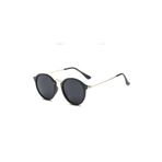 Siyah Yuvarlak Lentes De Sol Vintage&Retro Güneş Gözlüğü