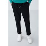 Siyah Yüzeyi Dokulu Standart Fit Erkek Eşofman Alt - 82154