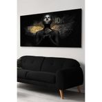 Siyahi Melek Kadın Kanvas-canvas Tablo, 65 x 45