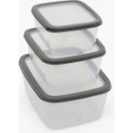 Sızdırmaz Saklama Kabı Seti | 1600ML + 2800ML + 4600ML | Şeffaf Plastik Yemek Kabı | Gıda Sakl