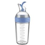 Sızdırmaz Yağdanlık Sosluk Sirke Şişesi 350ml Dekoratif Renkli Ayçiçek Yağı Sıvı Yağ Yağlık Damlatmaz Kapaklı Estetik (Mavi)
