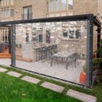 Size Ne Lazım 1m Enli Su Geçirmez Şeffaf Branda Kış Bahçesi, Kamelya, Hobi Bahçesi, Balkon Brandası - 1 m x 3.5 m