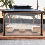 Size Ne Lazım 1m Enli Su Geçirmez Şeffaf Branda Kış Bahçesi, Kamelya, Hobi Bahçesi, Balkon Brandası - 1 m x 7 m