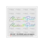 Size Özel Isim Imzası Hologram 2 Adet Ad Soyad Imza Etiket-20x4 Cm Siyah - Mesaj Atıınız-