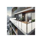sizenelazım 100cm x 8m Beyaz PVC Su Geçirmez Balkon Demiri Korkuluk Çit Branda, PVCBALKONB001296m