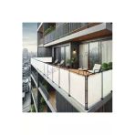 Sizenelazım 130Cm X 2M Beyaz Pvc Su Geçirmez Balkon Demiri Korkuluk Çit Branda