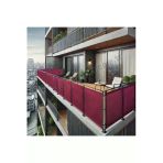 Sizenelazım 50Cm X 8M Bordo Pvc Su Geçirmez Balkon Demiri Korkuluk Çit Branda