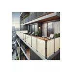 Sizenelazım 60Cm X 6M Krem Pvc Su Geçirmez Balkon Demiri Korkuluk Çit Branda